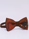 Краватка-метелик коричнева з принтом | 6457643 | фото 2