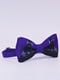 Краватка-метелик фіолетова з принтом | 6457644 | фото 2