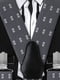 Підтяжки краваткі сірі з візерунком | 6457788 | фото 2