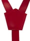 Подтяжки кожаные красные узкие с регуляторами | 6458123 | фото 3