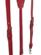 Подтяжки кожаные красные узкие на карабинах с пряжками | 6458147 | фото 4
