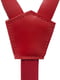Подтяжки кожаные красные узкие на карабинах с пряжками | 6458147 | фото 6