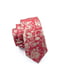 Краватка червона з квітковим принтом | 6458177 | фото 2