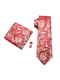 Краватка червона з квітковим принтом | 6458177 | фото 3