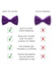Краватка-метелик фіолетова | 6458512 | фото 3