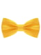 Краватка-метелик атласна жовтого кольору | 6458682