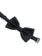 Краватка-метелик шовкова чорного кольору | 6458733 | фото 3