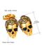 Запонки золотистые череп Элвиса Пресли | 6458901 | фото 3