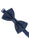 Краватка-метелик шовкова темно-синього кольору | 6458973 | фото 4