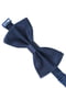 Краватка-метелик шовкова темно-синього кольору | 6458974 | фото 4