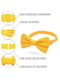 Краватка-метелик атласна жовтого кольору | 6458997 | фото 2