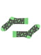 Шкарпетки зелені з принтом | 6459027