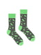 Носки зеленые с принтом | 6459027 | фото 2