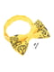 Галстук-бабочка желтая с монстриками разрисованная | 6459075 | фото 2