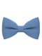 Краватка-метелик блакитна льняна | 6459082