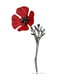 Красный цветок в черной оправе | 6459103