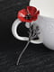 Красный цветок в черной оправе | 6459103 | фото 2