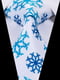 Подарочный белый набор в синюю снежинку | 6459216 | фото 6
