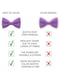 Краватка-метелик фіолетового кольору | 6459329 | фото 3