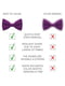 Краватка-метелик фіолетова | 6459333 | фото 3