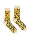 Шкарпетки жовто-зелені з принтом | 6459383