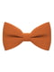 Краватка-метелик льняна помаранчева матова | 6459417