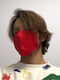 Маска для обличчя червона з льону у два шари | 6459435 | фото 3