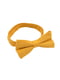 Краватка-метелик льняна жовта | 6459540 | фото 2