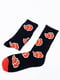Шкарпетки чорно-червоні з принтом | 6459699 | фото 2