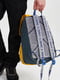 Рюкзак синий с желтыми вставками | 6459766 | фото 5