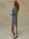 Сукня А-силуету сіра з декором | 6464863 | фото 3