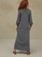 Сукня А-силуету сіра з декором | 6464863 | фото 4