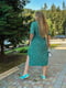 Сукня А-силуету зелена в горох | 6465151 | фото 3