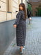 Сукня А-силуету чорна з принтом | 6465278 | фото 2