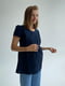 Блуза для вагітних темно-синя | 6466382 | фото 6
