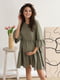 Сукня для вагітних оливкового кольору | 6466544 | фото 2