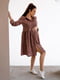 Платье для беременных коричневое | 6466581 | фото 2