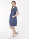 Сукня для вагітних синя в принт | 6466595 | фото 2