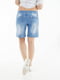 Шорты джинсовые для беременных синие | 6466656 | фото 3