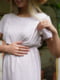 Сукня для вагітних бежева в принт | 6466790 | фото 6