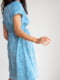 Платье для беременных голубое в принт | 6466791 | фото 5