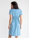 Сукня для вагітних блакитна в принт | 6466791 | фото 3
