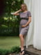 Сукня для вагітних сіра в принт | 6466792 | фото 2