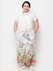 Сукня біла з квітковим принтом | 6330098 | фото 4
