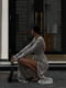 Сукня А-силуету чорно-біла в принт | 6422463 | фото 3