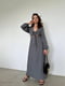 Сукня А-силуету сіра | 6423007 | фото 2