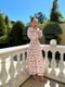 Сукня А-силуету молочного кольору в принт | 6423302 | фото 4