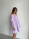 Платье А-силуэта лавандового цвета | 6423556 | фото 6