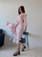Платье розовое в цветочный принт | 6423650 | фото 7