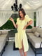 Платье А-силуэта желтое | 6423673 | фото 6